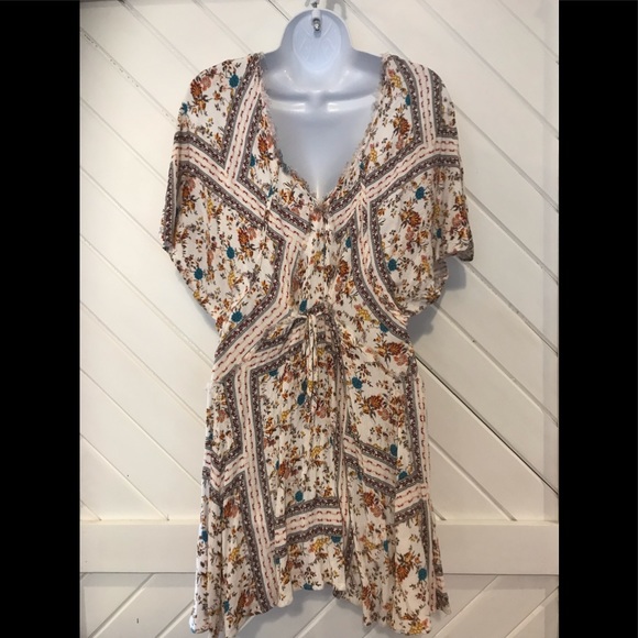 5/$25 Altar’d State patterned floral dress medium - Picture 2 of 7